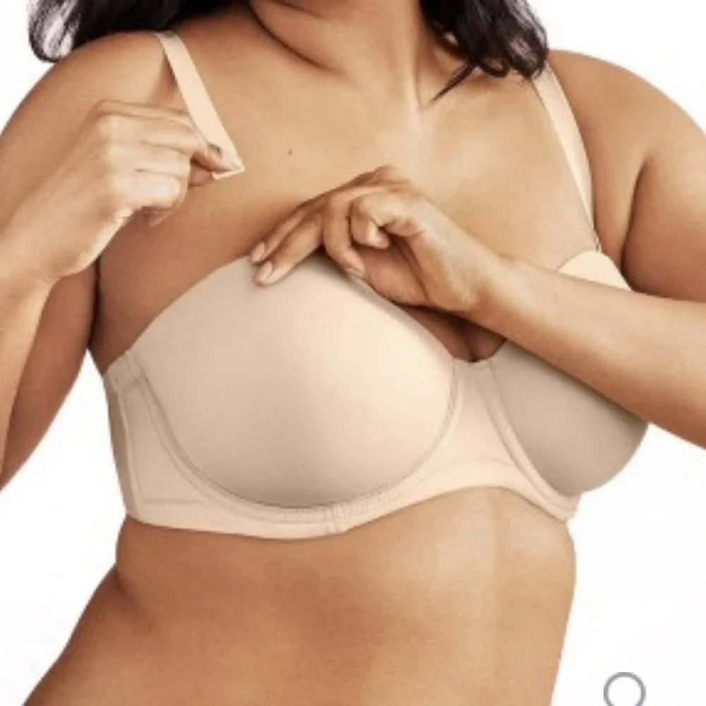 Wacoal 854119 Red‎ Carpet Convertible Strapless Bra, Size 34DD With Straps Beige